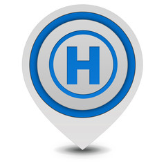 Obraz premium Emergency pointer icon on white background