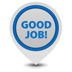 Good job pointer icon on white background