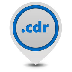 .cdr pointer icon on white background