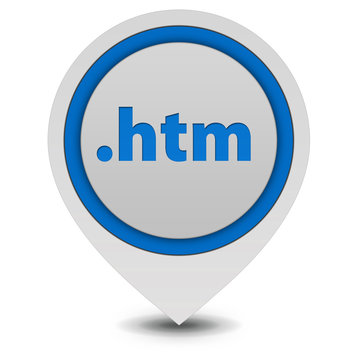 .htm pointer icon on white background