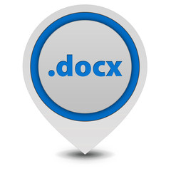 .docx pointer icon on white background