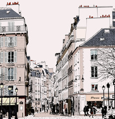 Paryż - ulica w Saint Germain - 76373732