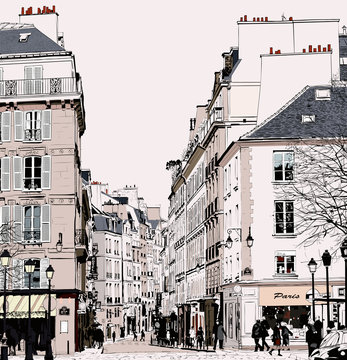 Paris - Street in Saint Germain
