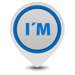 I am pointer icon on white background