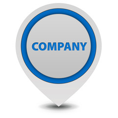 Company pointer icon on white background