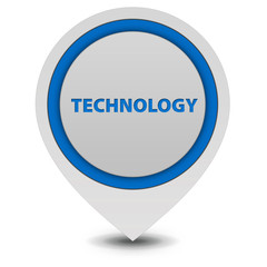 Technology pointer icon on white background