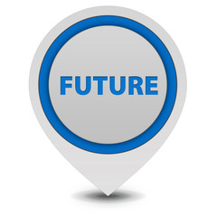 Future pointer icon on white background