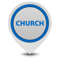 Church pointer icon on white background