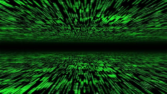 matrix 3d - 30fps loop - flying through energized cyberspace