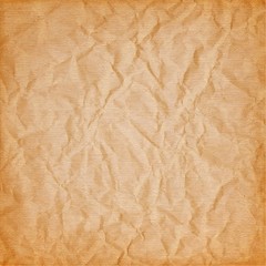 brown canvas with the texture of crumpled paper.