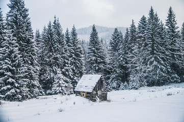 Small mountain house