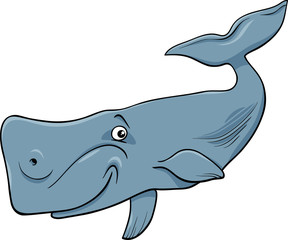 Fototapeta premium whale animal cartoon illustartion