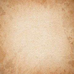 Realistic brown cardboard stained vector texture