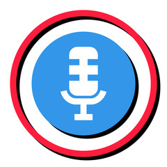 Obraz premium Microphone icon