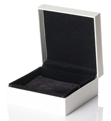 White Jewelry Box in White background