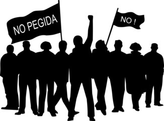 Protest gegen Pegida