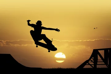Fotobehang Skateboard skateboard  © adrenalinapura