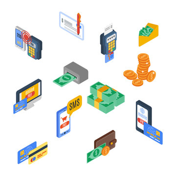 Payment Icons Isometric