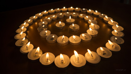 Burning Candles in Circles
