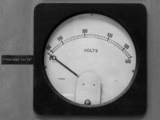 Naklejka premium Old Volt Meter