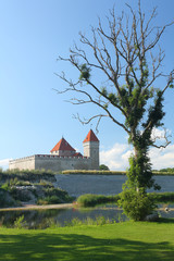 Fototapeta na wymiar The medieval episcopal castle, Kuressaare, Estonia.