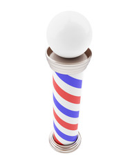 Barber Pole 3d Illustrations on a white background