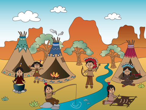 american indian village
