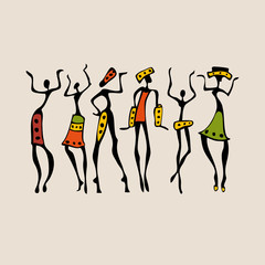 African silhouette set.