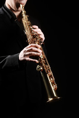 Saxophone soprano musical instruments
