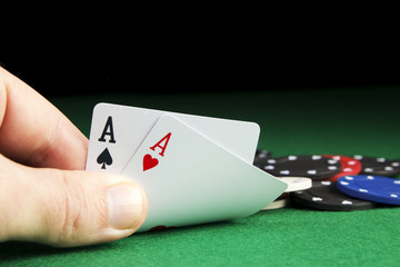 Poker Aces pair - 76385193