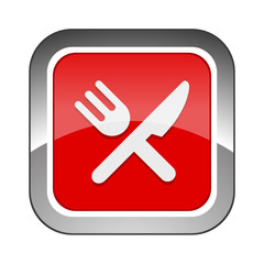 Chrome Square Button