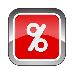 Chrome Square Button