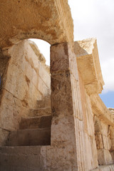 Stufen im römischen Theater Jerash
