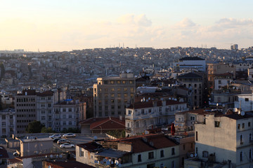 Skyline of Istanbul city