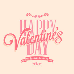 Happy valentines day vintage retro cards