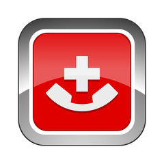 Chrome Square Button