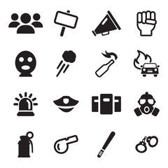 Demonstration Or Protest Icons