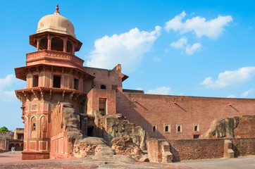 Agra Fort in Uttar Pradesh, India.