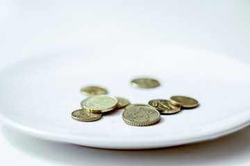 Trinkgeld für die Toilettenfrau