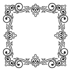 Vector decorative frame