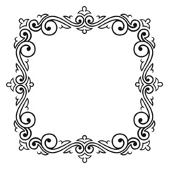 Vector decorative frame