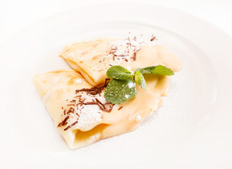 pancakes with ice cream