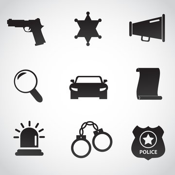 Police vector icon.