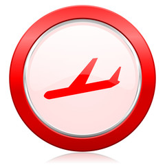 Obraz premium arrivals icon plane sign