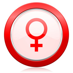 Fototapeta premium female icon female gender sign