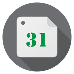 Calendar, date, sign 31 day month