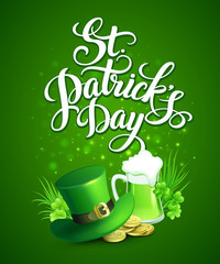 St. Patrick's Day greeting. Vector illustration