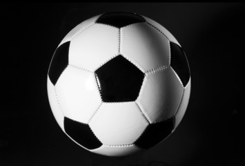 Fototapeta premium Soccer ball black and white