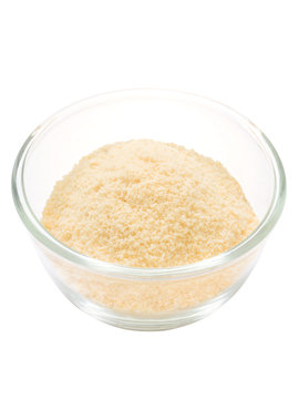 grated parmesan cheese isolated
