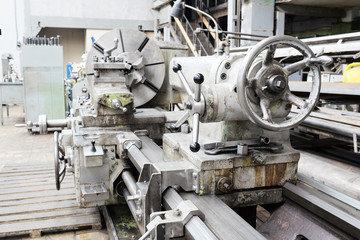 image lathe machine in a workshop